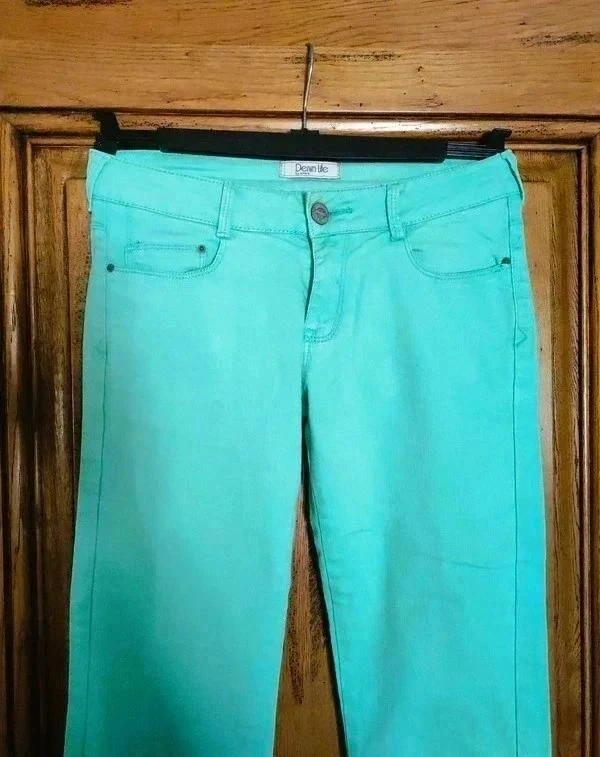 Mintgroene jeans uitstekende staat merk Denim life maat 36 – photo 3